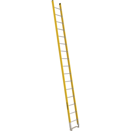 Featherlite 6116 Single Section Straight Ladder - 6100 Series, 16', Fibreglass, 375 lbs., CSA Grade 1AA
