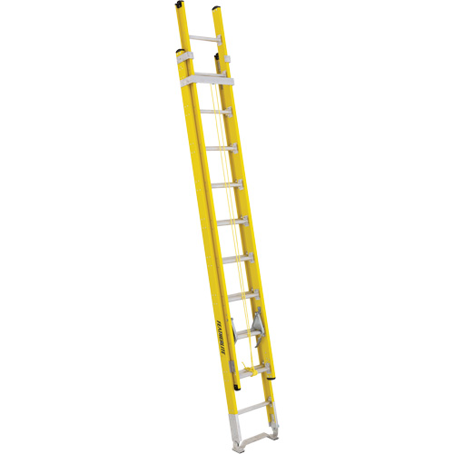 Featherlite 6220D Industrial Heavy-Duty Extension Ladders (6200 Series), 375 lbs. Cap., 17' H, Grade 1AA