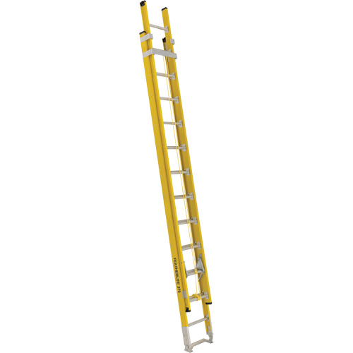 Featherlite 6224D Industrial Heavy-Duty Extension Ladders (6200 Series), 375 lbs. Cap., 21' H, Grade 1AA