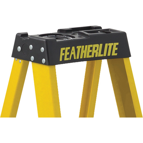 Featherlite 6906 Escabeaux industriels robustes (s&eacute;rie 6900), 6', Fibre de verre, Capacit&eacute; 300 lb, Type 1A