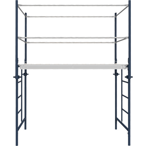 Metaltech M-MGPUSL Accessoires pour &eacute;chafaudage - Poteau de garde-corps a/support, Poteau de garde-corps, 6" la x 56" h