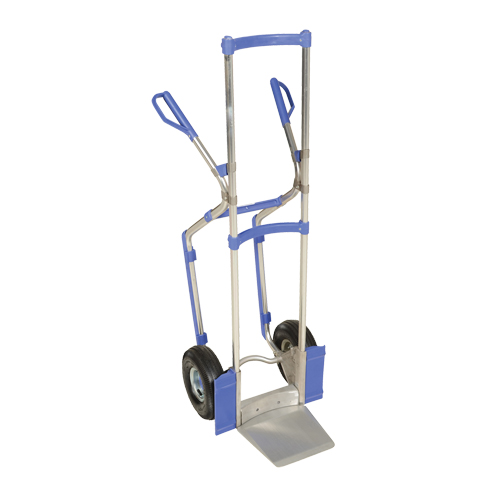 Vestil AMPC-500 Ergonomic Hand Truck, Combination Handle, Aluminum, 52" Height, 350 lbs. Capacity