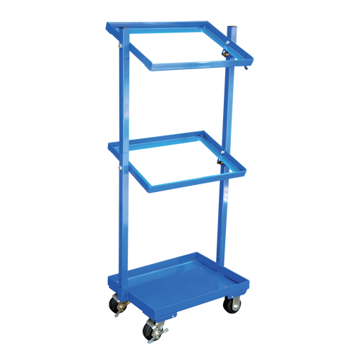 Vestil TSCT-3 Stock Cart, Steel, 30-11/16" W x 19-1/4" D, 3 Shelves, 300 lbs. Capacity