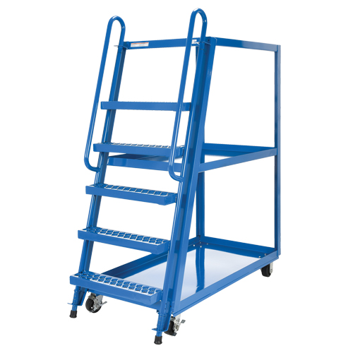 Vestil SPS-HF-2852 Stock Picking Cart, Steel, 27-7/8" W x 56-1/8" D, 3 Shelves, 1000 lbs. Capacity