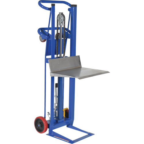 Vestil HYDRA-2 Hydra Lift Platform Stacker, Foot Pump Operated, 750 lbs. Capacity, 52" Max Lift
