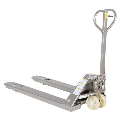 Vestil PM5-2748-SFF Transpalette, Acier inoxydable, 48" lo x 27" la, Capacit&eacute; 5500 lb
