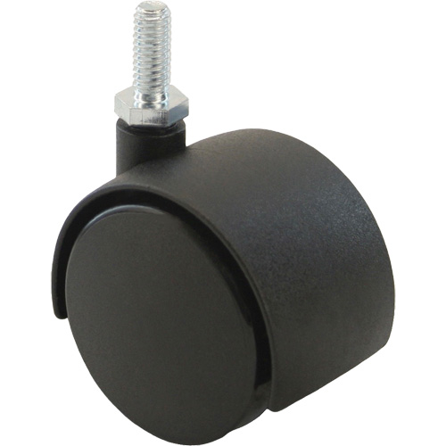 Algood 3T4-050-5/16-18X3/4HN Twin Wheel Caster (300/400 Series), Swivel, 2" (51 mm) Dia., 75 lbs. (34 kg.) Capacity