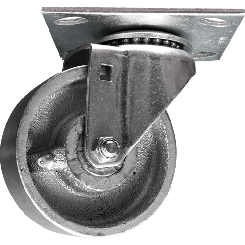 Algood S5443-A38F-SS-RB Heavy-Duty Caster, Swivel, 4" (101.6 mm), Steel, 600 lbs. (272 kg.)