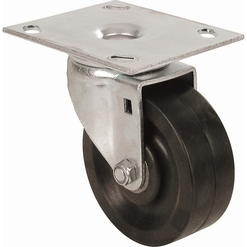 Algood S5443-A38F-U-RB Roulette robuste, Pivotant, 4" (101,6 mm), Plastique dur/nylon, 600 lb (272 kg)