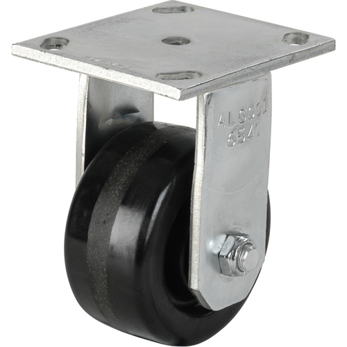 Algood RE6543-A38H-PH-RB Heavy-Duty EMaxx Kingpin Caster, Rigid, 4" (101.6 mm), Phenolic, 800 lbs. (363 kg.)