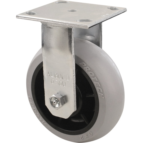 Algood RE6563-A38H-PRO-RB Heavy-Duty EMaxx Kingpin Caster, Rigid, 6" (152.4 mm), Polyolefin, 450 lbs. (204 kg.)