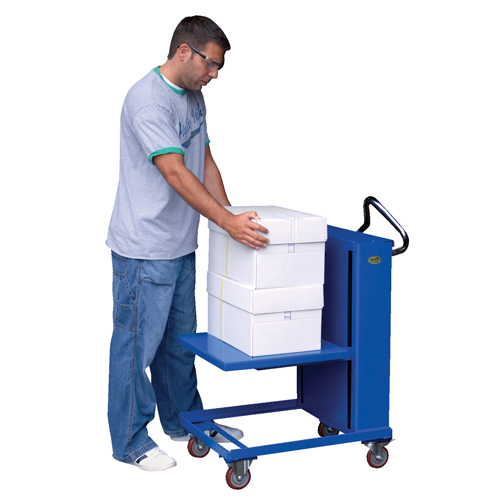 Vestil ETS-230 Plateformes auto-&eacute;l&eacute;vatrices, 20" lo x 20" la, Acier, Capacit&eacute; 230 lb