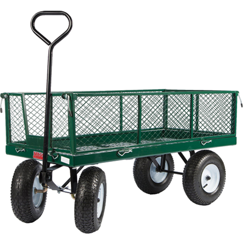 Millside 03580 Chariots a/c&ocirc;t&eacute;s rabattables, 24" la x 48" la x Capacit&eacute; 800 lb