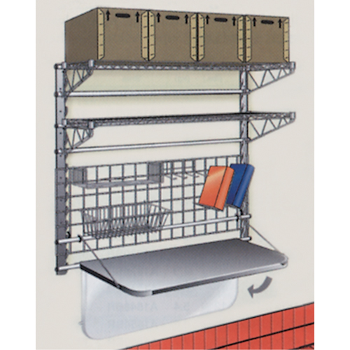 Metropolitan Wire 1848BR Chrome Wire Bright Shelf, 48" W x 18" D