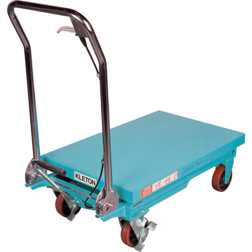 KLETON MJ519 Heavy-Duty Hydraulic Scissor Lift Table, 32" L x 19-3/4" W, Steel, 660 lbs. Capacity