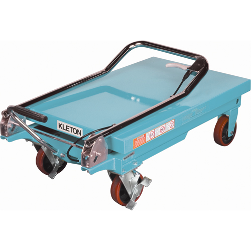 KLETON MJ519 Heavy-Duty Hydraulic Scissor Lift Table, 32" L x 19-3/4" W, Steel, 660 lbs. Capacity