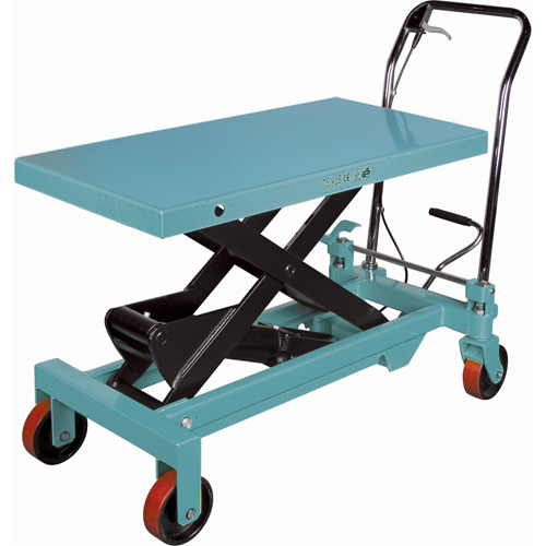 KLETON MJ523 Heavy-Duty Hydraulic Scissor Lift Table, 39-3/8" L x 20-1/8" W, Steel, 1650 lbs. Capacity