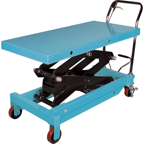 KLETON MJ526 Heavy-Duty Hydraulic Scissor Lift Table, 48" L x 24" W, Steel, 1545 lbs. Capacity