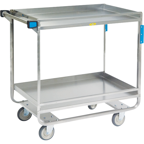 Lakeside Material Handling 729 Chariots avec barres de retenue, 2 Tiers, 23" la x 37-1/4" h x 38-5/8" p, Capacit&eacute; 700 lb
