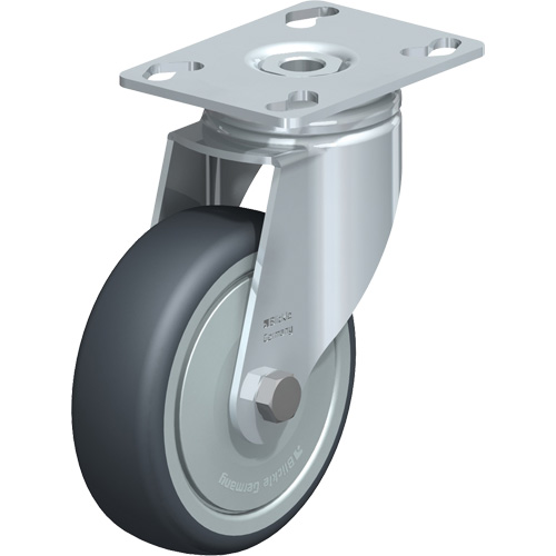Blickle LKPA-TPA 101KF Roulette, Pivotant, 4" (101,6 mm), Caoutchouc thermoplastique, 200 lb (91 kg)