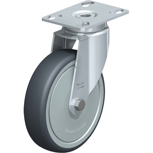 Blickle LKPA-TPA 126KF Caster, Swivel, 5" (127 mm), Thermoplastic Rubber, 220 lbs. (100 kg.)