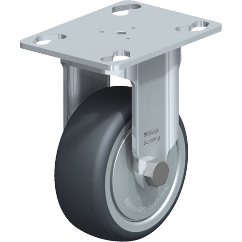 Blickle BKPA-TPA 80KF Caster, Rigid, 3-1/8" (79.5 mm), Thermoplastic Rubber, 130 lbs. (59 kg.)
