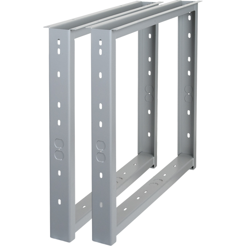 KLETON ML266 Workbench - Legs, Steel, 22" D x 32" H, Pair