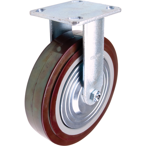 KLETON ML402 Caster, Rigid, 8" (203.2 mm), Polyurethane, 1000 lbs. (453.6 kg.)