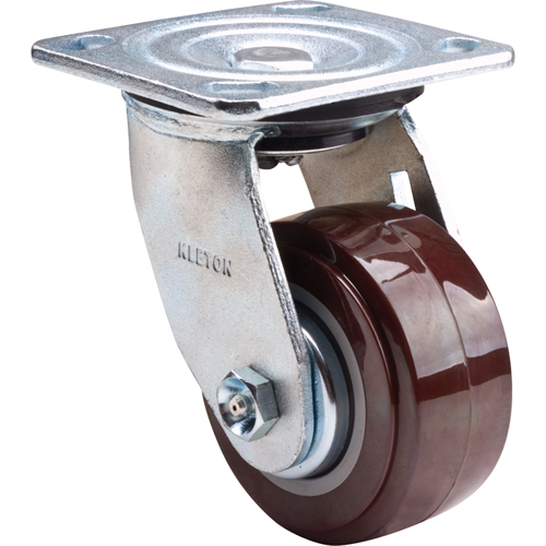 KLETON ML441 Caster, Swivel, 4" (101.6 mm), Polyurethane, 550 lbs. (249.5 kg.)