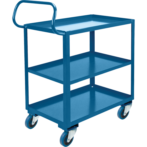 KLETON MN055 Ergonomic Shelf Truck, 800 lbs. Capacity, Steel, 26" W x 37" H x 38" D, Lip Up