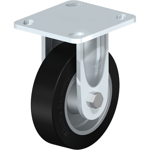 Blickle BKS-ALEV 125K-14 Roulettes robustes sans cheville, Fixe, 5" (127 mm), Caoutchouc, 