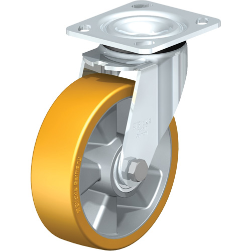 Blickle LEH-ALTH 160K-14 Heavy-Duty Kingpinless Caster, Swivel, 6-5/16" (160.3375 mm), Polyurethane, 1210 lbs. (550 kg.)