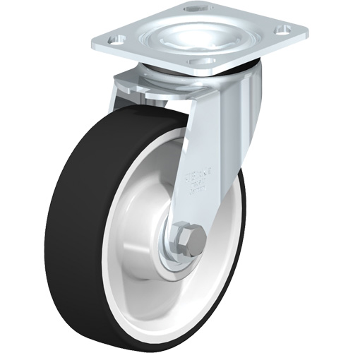 Blickle LEH-POTH 160K-14 Heavy-Duty Kingpinless Caster, Swivel, 6-5/16" (160.3375 mm), Thermoplastic Polyurethane, 1210 lbs. (550 kg.)