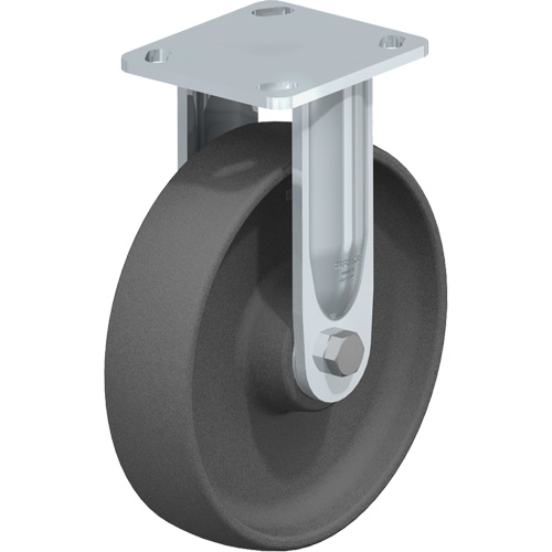 Blickle BEHS-POG 200K-14 Heavy-Duty Kingpinless Caster, Rigid, 8" (203.2 mm), Nylon, 1250 lbs. (567 kg.)