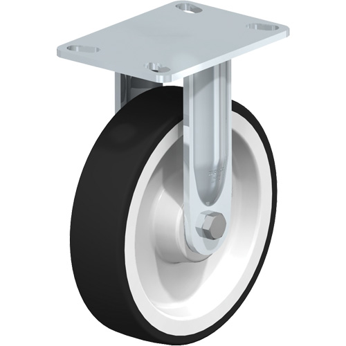 Blickle BHS-POTH 200K-16 Heavy-Duty Kingpinless Caster, Rigid, 8" (203.2 mm), Thermoplastic Polyurethane, 1760 lbs. (798.32 kg.)