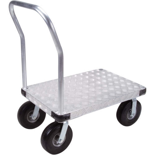 KLETON ML923 Chariots &agrave; plateforme en aluminium, 24" la x 48" lo, 1200 lb cap, Roues Anticrevaison