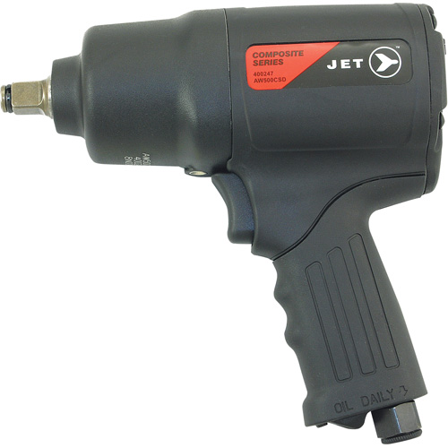 JET 400247 AW500CSD Super-Heavy-Duty Composite Series Impact Wrench, 1/2" Drive, 1/4" NPT Air Inlet, 8500 No Load RPM