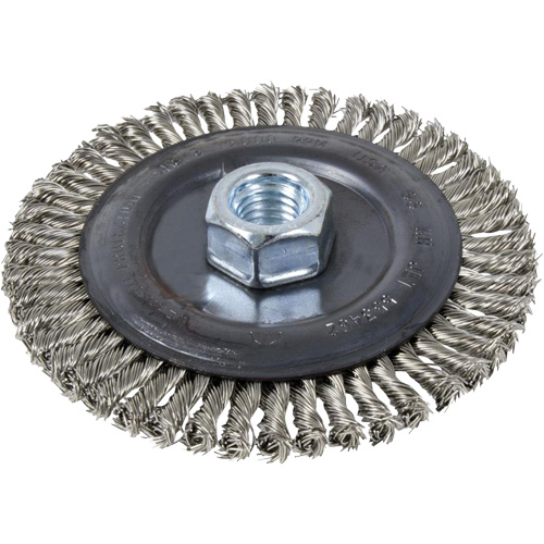 JET 553411 Disque m&eacute;tallique &agrave; brosse &eacute;troit, Dia. 6", Fils 0,022", Arbre 5/8"-11