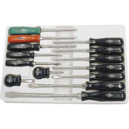 JET 20911 ISD-14 ABS Handle Screwdriver Set, 14, Magnetic