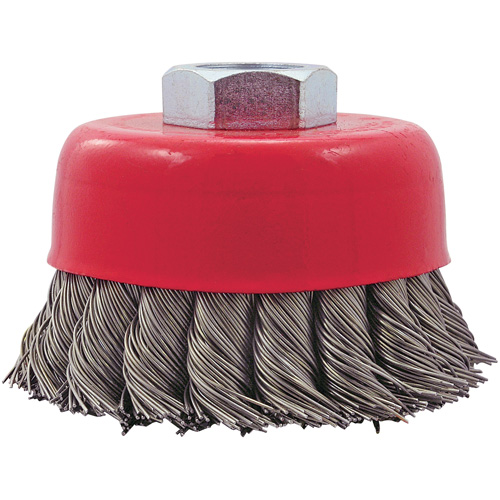 JET 554203 CK3201T Knotted Twist Wire Cup Brush, 3" Dia. x 5/8"-11 Arbor