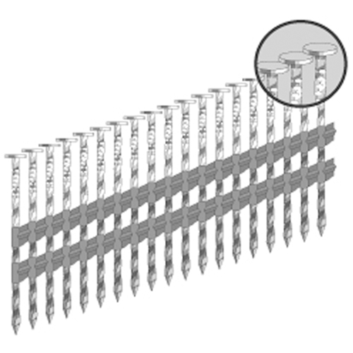 Duchesne 80353801663 21° Strip Nails - Plastic Collated