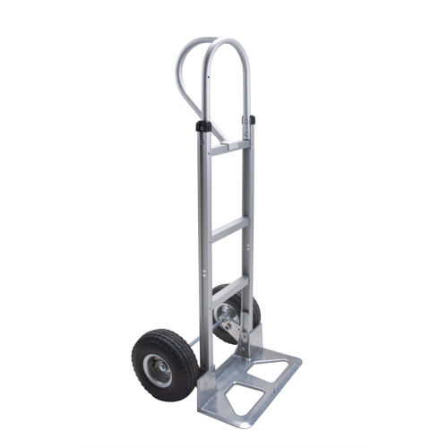 KLETON MN028 Knocked Down Hand Truck, P-Handle Handle, Aluminum, 52-1/8" Height, 500 lbs. Capacity