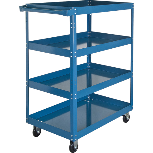 KLETON MN153 Shelf Carts , 4 Tiers, 24" W x 61" H x 48" D, 900 lbs. Capacity