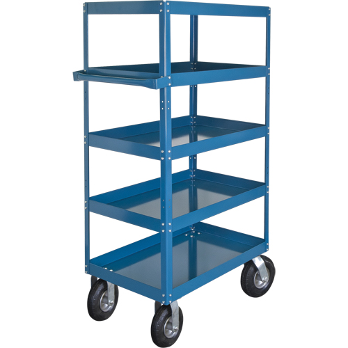 KLETON MN162 Shelf Carts , 5 Tiers, 24" W x 65" H x 48" D, 900 lbs. Capacity
