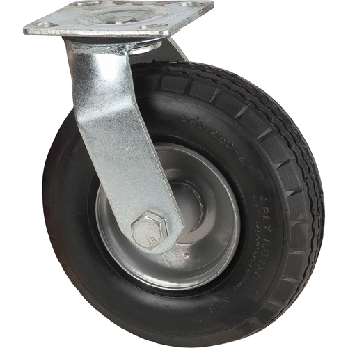 KLETON MN222 Roulettes pneumatiques, Pivotant, 8" (203,2 mm), Pneumatique, 350 lb (158,8 kg)