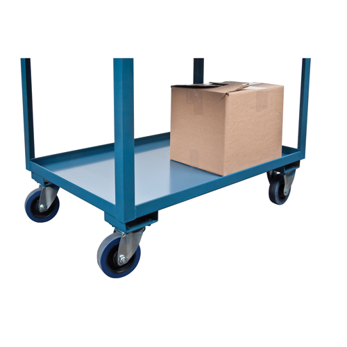 KLETON MN394 Chariots de service &agrave; bordure profonde, 2 Tiers, 24" la x 47" h x 36" p, Capacit&eacute; 1200 lb