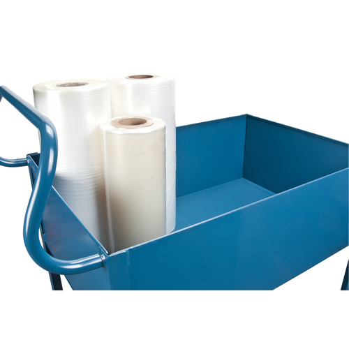 KLETON MN394 Chariots de service &agrave; bordure profonde, 2 Tiers, 24" la x 47" h x 36" p, Capacit&eacute; 1200 lb