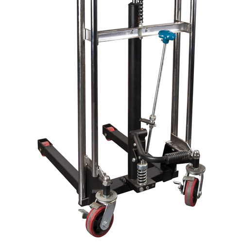 KLETON MN397 Gerbeur hydraulique &agrave; plateforme, M&eacute;canisme Pompe au pied, Capacit&eacute; de 880 lb, Levage max de 60"