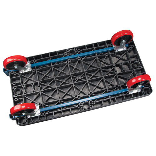 KLETON MN430 Chariots &agrave; plateforme en plastique, 48" lo x 24" la, 2500 lb cap, Roues Polyur&eacute;thane