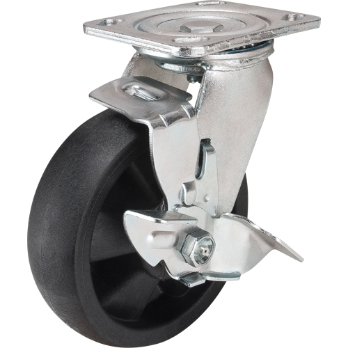 KLETON MN454 Hi-Temp Caster, Swivel with Brake, 8" (203.2 mm), Nylon, 1000 lbs. (453 kg.)